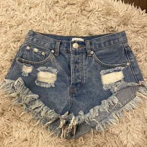 Revolve superdown jean shorts